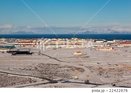 Iceland winter landscape, with small village Iceland winter landscape, with small village 22422676