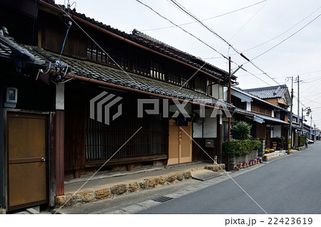 東海道　二川宿の町並 22423619