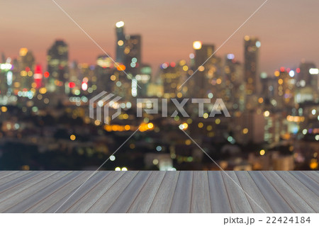 Abstract Bokeh cityscape of central business 22424184