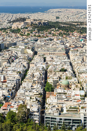 Cityscape of modern Athens, Greece 22424191