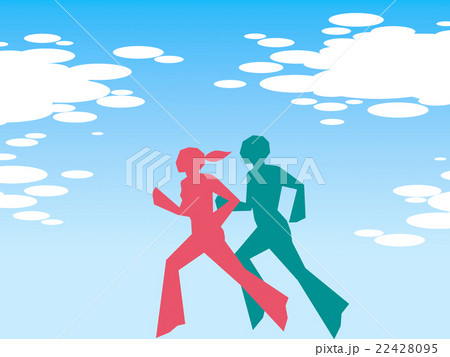 ジョギングのカップル ジョギングのカップル 22428095