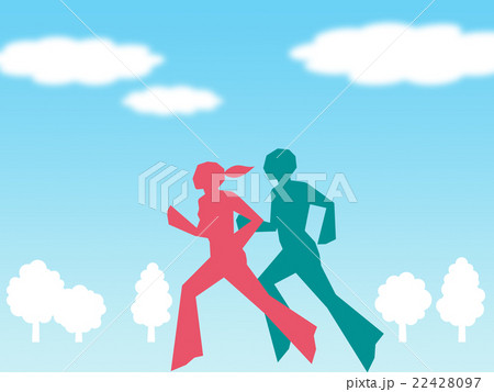 ジョギングのカップル ジョギングのカップル 22428097