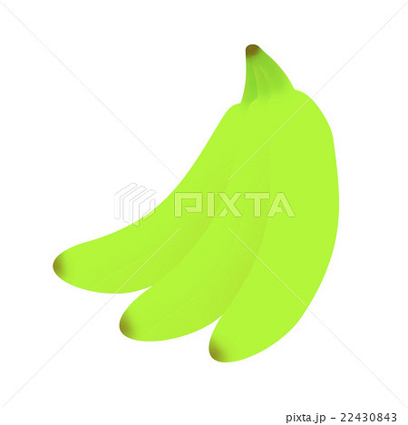 青バナナのイラスト素材
