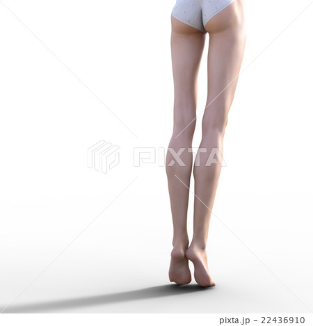 理想的な女性の脚 ボディーパーツ　perming 3DCG イラスト素材 22436910