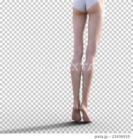 理想的な女性の脚 ボディーパーツ　perming 3DCG イラスト素材 22436910