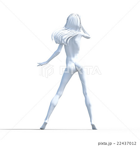 綺麗な脚の女性  ボディーパーツ　perming 3DCG イラスト素材 22437012