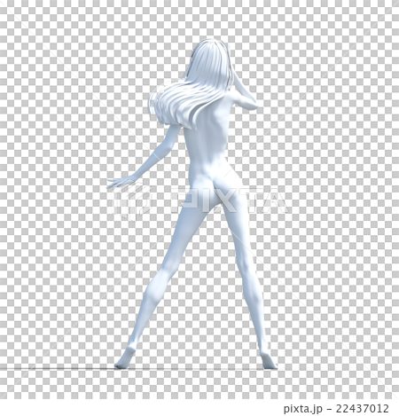 綺麗な脚の女性  ボディーパーツ　perming 3DCG イラスト素材 22437012