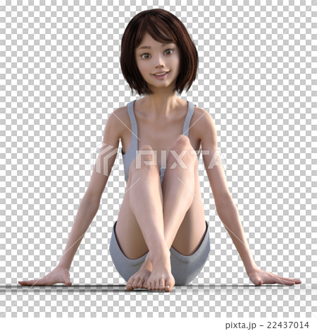 塑造3DCG例證材料的美好的腿的女性身體局部 塑造3DCG例證材料的美好的腿的女性身體局部 22437014