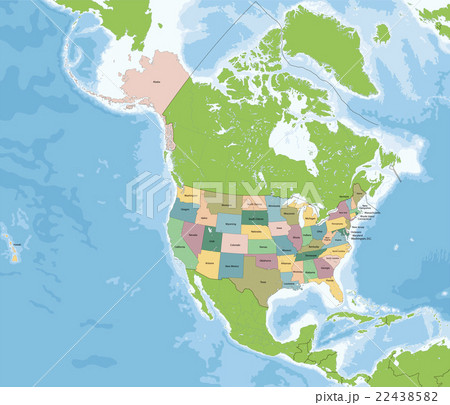 The United States of America map 22438582