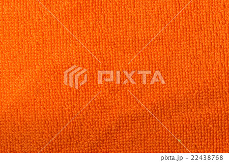 texture of soft light orange cotton bath towel 22438768
