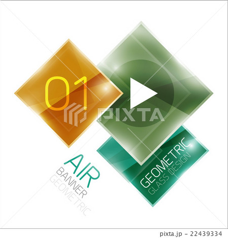Glass square banner Glass square banner 22439334