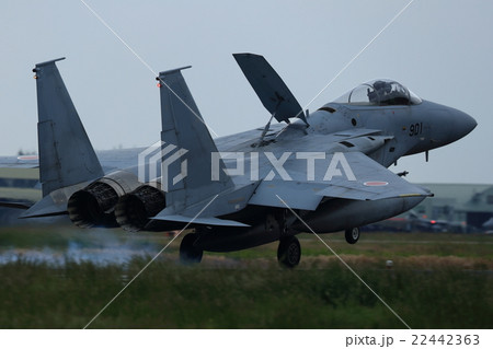 航空自衛隊　戦闘機　着陸　F-15J 22442363