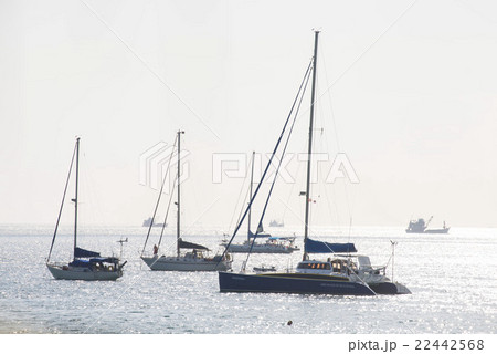 Ship yachts on the sea in summer season Ship yachts on the sea in summer season 22442568