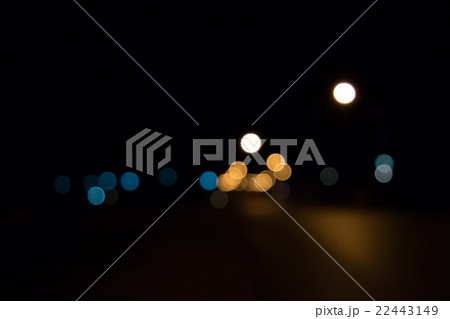 blur bokeh in the night of highway 22443149