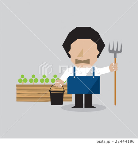 Farmer Character Vector Illustration. 22444196