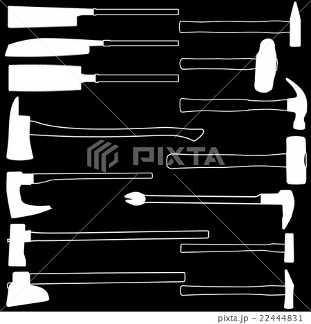 White stripes line pattern from the hammer ax  saw 22444831