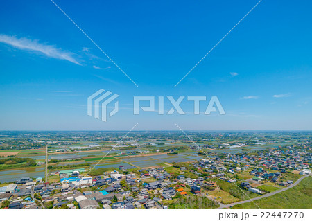 匝瑳市今泉海水浴場付近を空撮 22447270