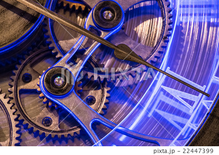 close up view gear of old bronze clock close up view gear of old bronze clock 22447399