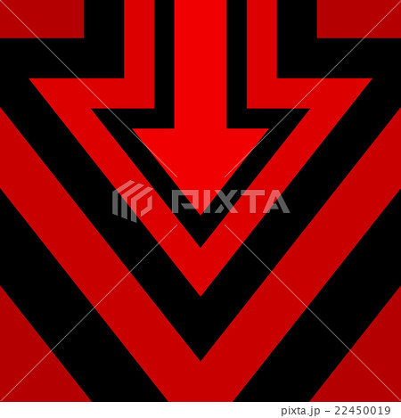 Down Arrow Background Redのイラスト素材 [22450019] - PIXTA