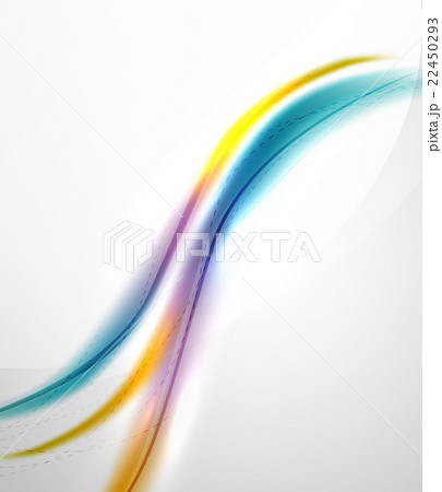 Rainbow color glossy silk elegant wave 22450293