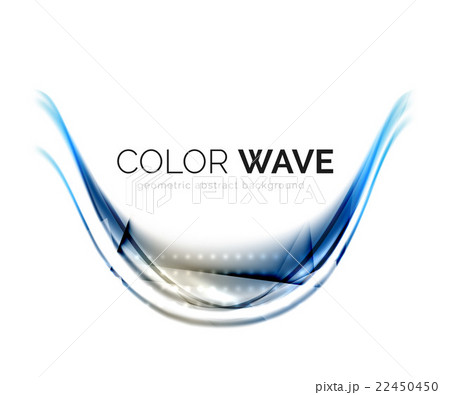 Abstract color wave design element 22450450