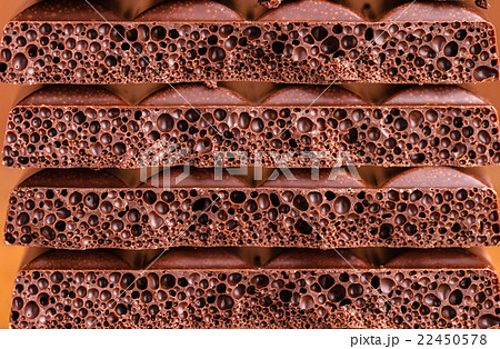 porous chocolate closeup 22450578