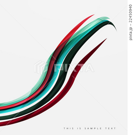 Rainbow color lines on white. Identity wave 22450940