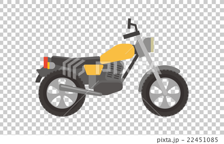 バイク 小型 乗り物 シリーズ のイラスト素材