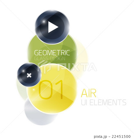 Abstract glass circles with sample text. Option Abstract glass circles with sample text. Option 22451500