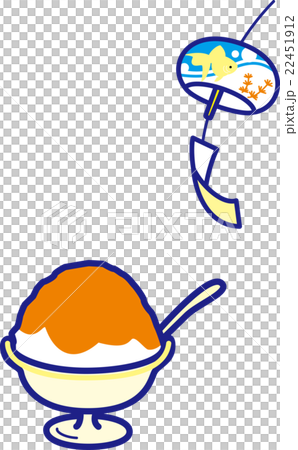 かき氷マンゴ　風鈴キンギョ　夏 22451912