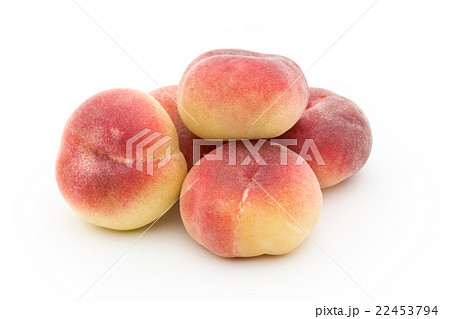 蟠桃（ドーナツ桃）:Donut peach (Saturn peach) 22453794