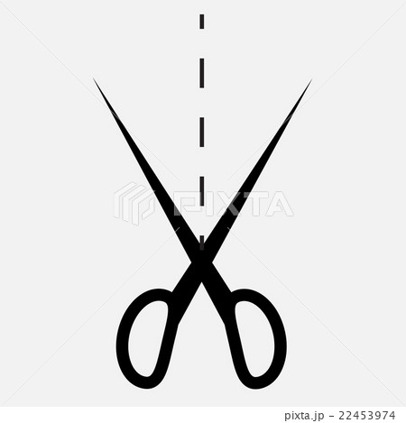 Scissors cutting icon vector Scissors cutting icon vector 22453974