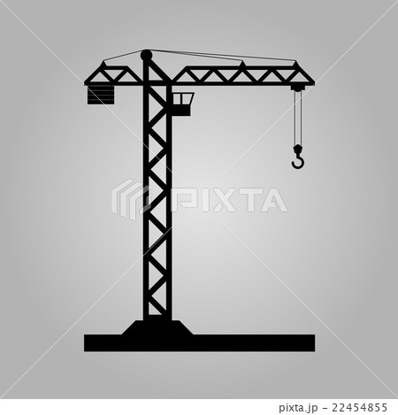 Building Tower crane icon - vector. 22454855