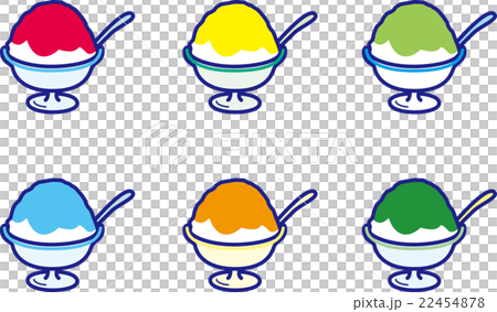 かき氷６種類　夏のスイーツ 22454878