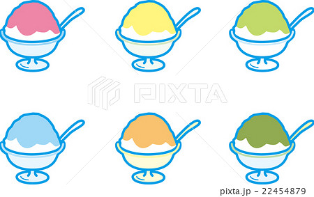 かき氷6種類 夏のスイーツ かき氷6種類 夏のスイーツ 22454879