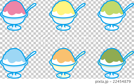 かき氷6種類 夏のスイーツ かき氷6種類 夏のスイーツ 22454879