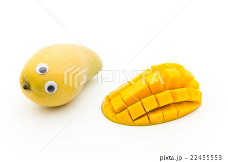 目玉シール・マンゴー（アトルフォ）: Wiggly eyed mango (Ataulfo) 22455553