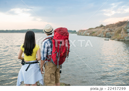 Travelling couple Travelling couple 22457299