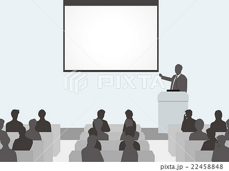 Corporate Event Seminar Stock Illustration