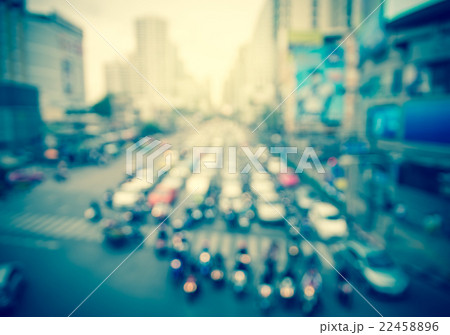 abstract Blurred photo of traffic jam with rush hour 22458896