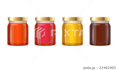 Jar Glass With Jam Vectorのイラスト素材