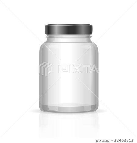 Glass Jars Bottles Empty Transparent. Vector 22463512