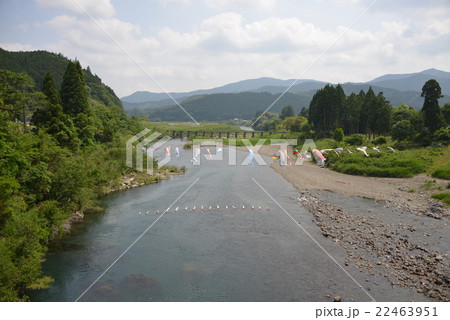 四万十川上流の沈下橋 四万十川上流の沈下橋 22463951