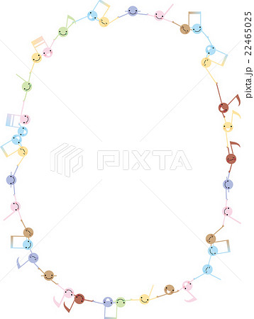 子供と世界の平和　地球の仲間　外国人　音符の輪 22465025