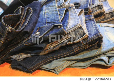 Jeans trousers on the table ,trousers Jeans Jeans trousers on the table ,trousers Jeans 22468283