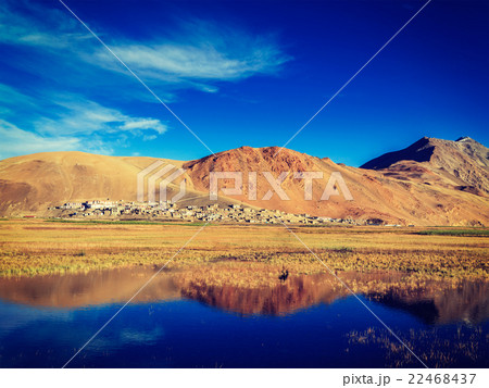 Korzok village on Tso Moriri, Ladakh 22468437