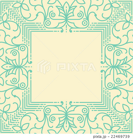 Linear simple frame with thin lines 22469739