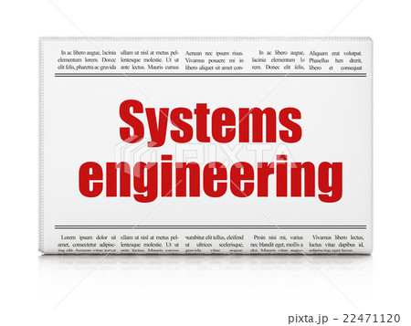 Science concept: newspaper headline Systems 22471120