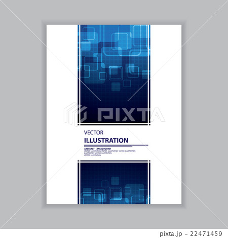 Vector of abstract squares on dark blue 22471459