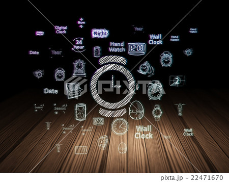 Timeline concept: Watch in grunge dark room 22471670